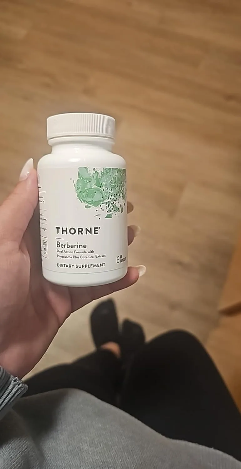 Customer photo of berberine supplement bottle showing label and packaging details