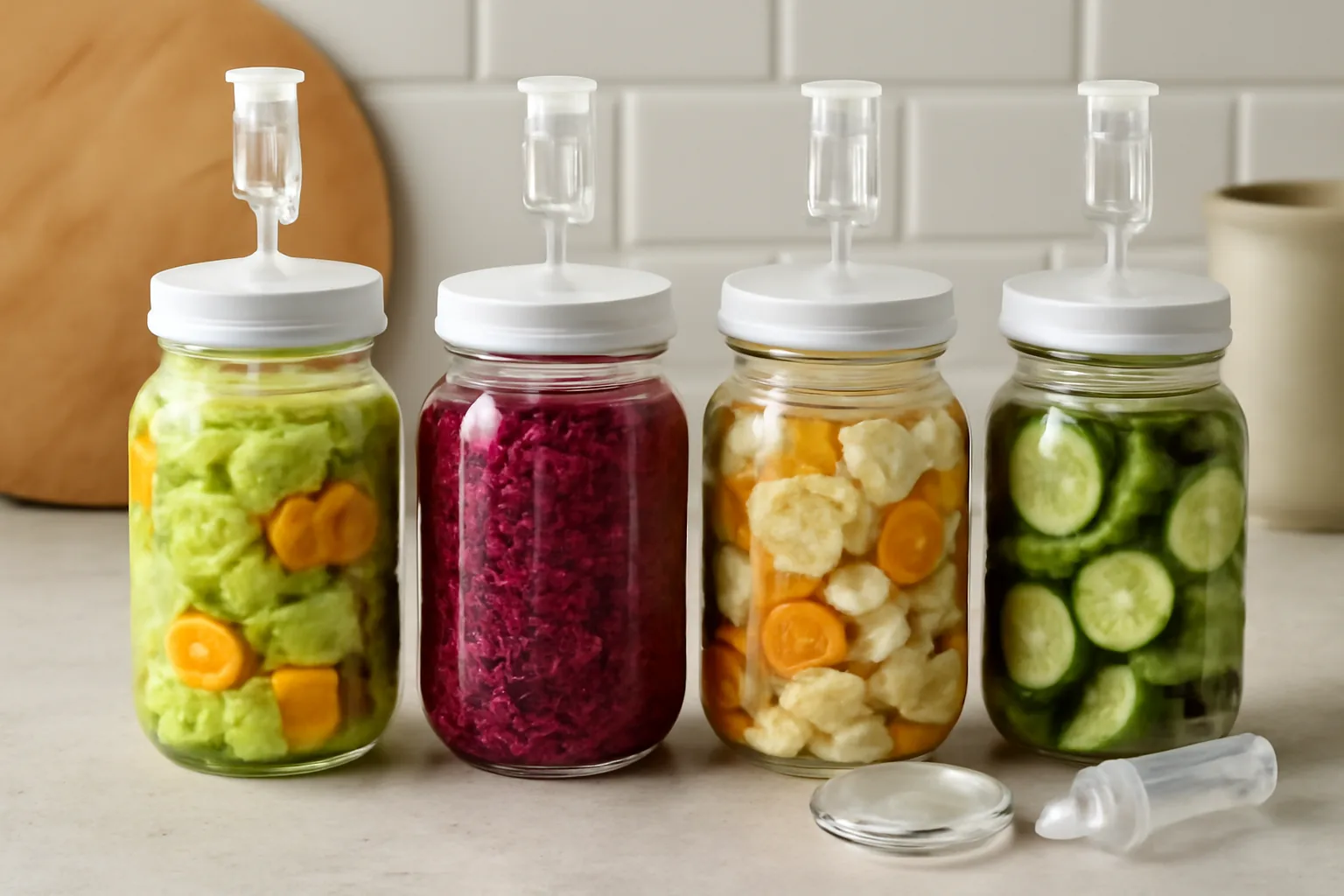 These Fermentation Weights and Airlock Lids Stopped My Vegetables Going Mouldy