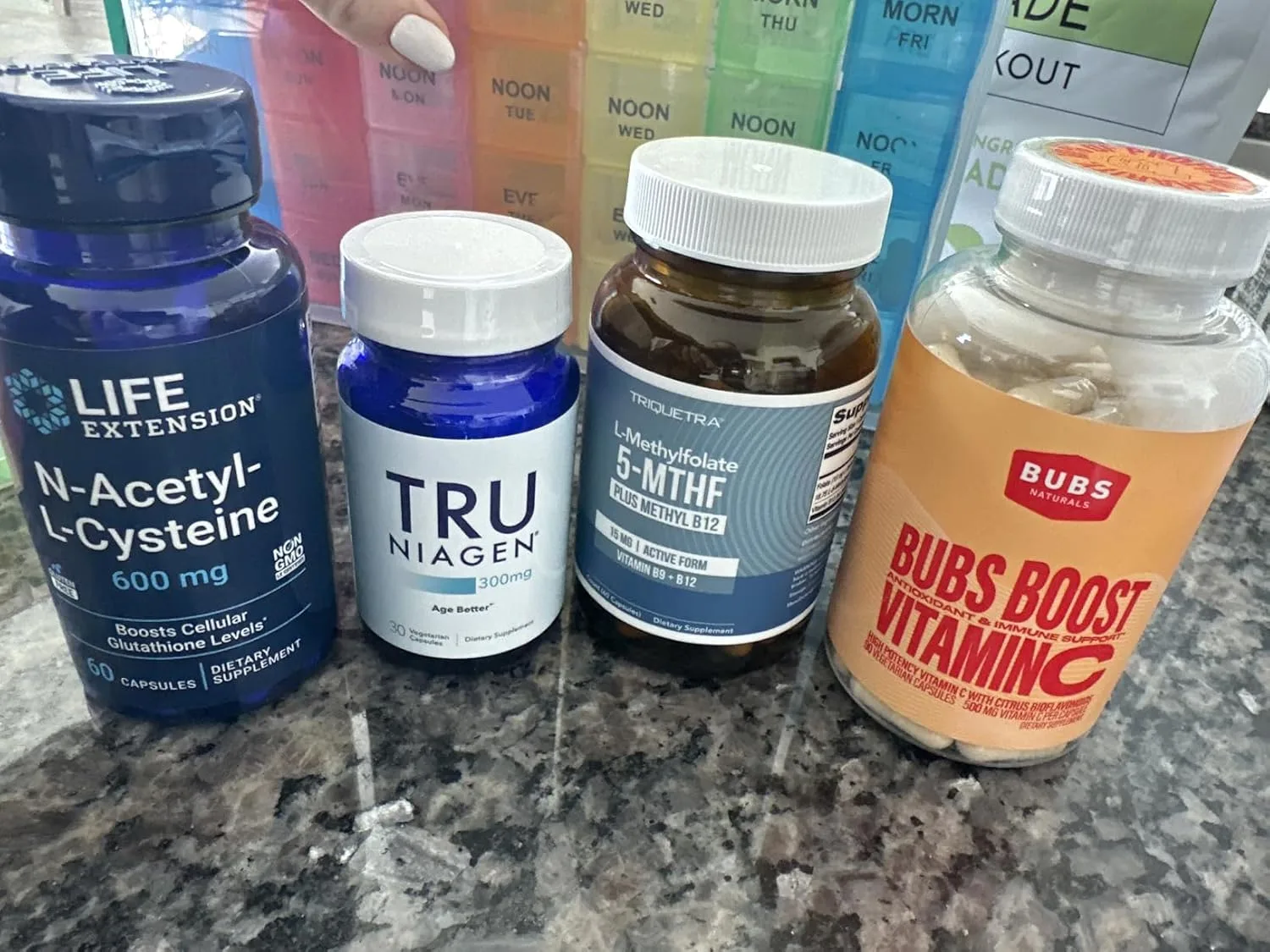 Customer photo of NAC, Glutathione, and Alpha-Lipoic Acid supplement bottle