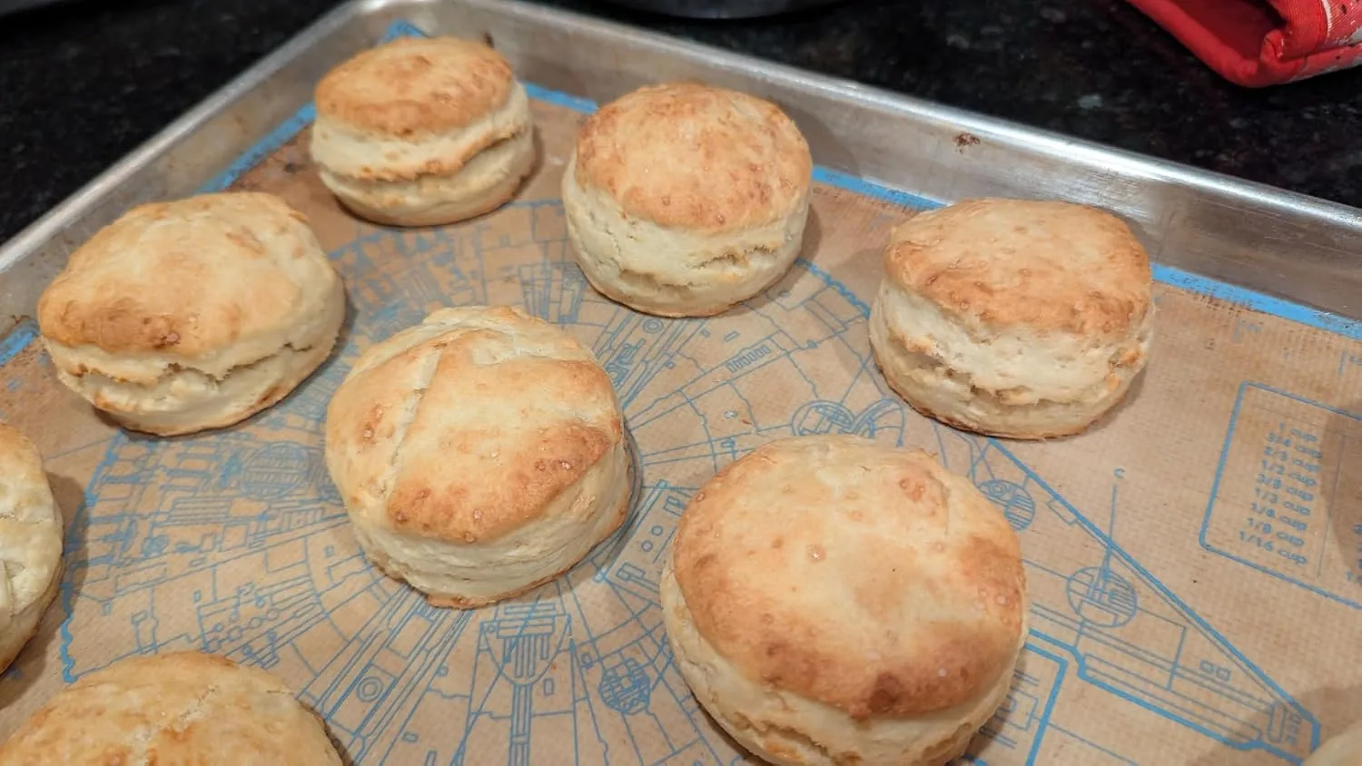 Customer photo of gluten-free flour blend package showing ingredient list and product labeling