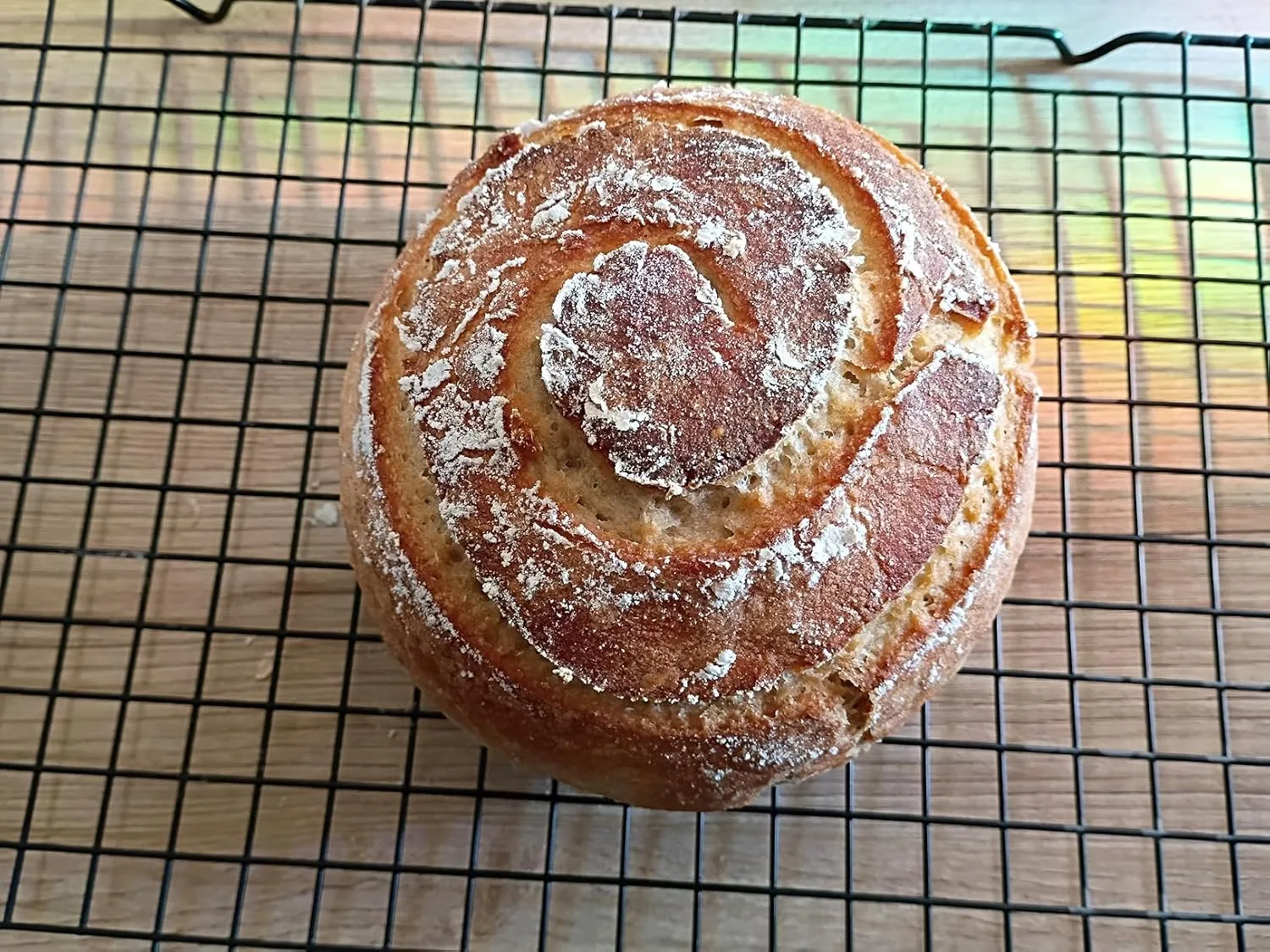 Customer photo of gluten-free flour blend in baking, showing golden baked goods
