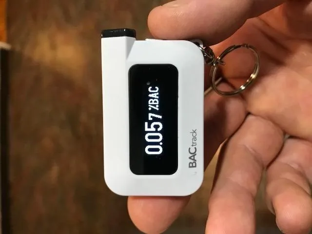 Customer photo of FoodMarble AIRE 2 breath tester device displayed with packaging