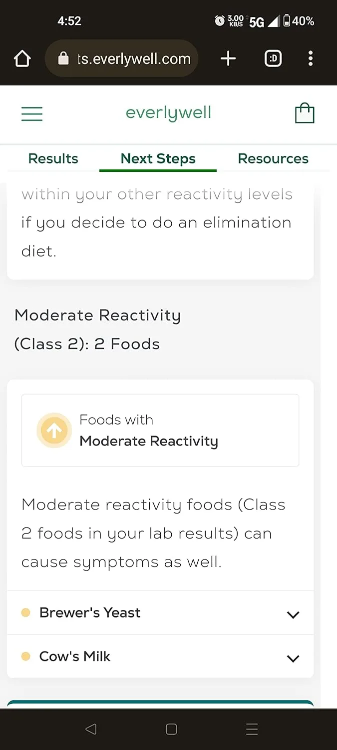 Customer review photo for I Tested the Everlywell Food Sensitivity Test: Was It Worth the Money