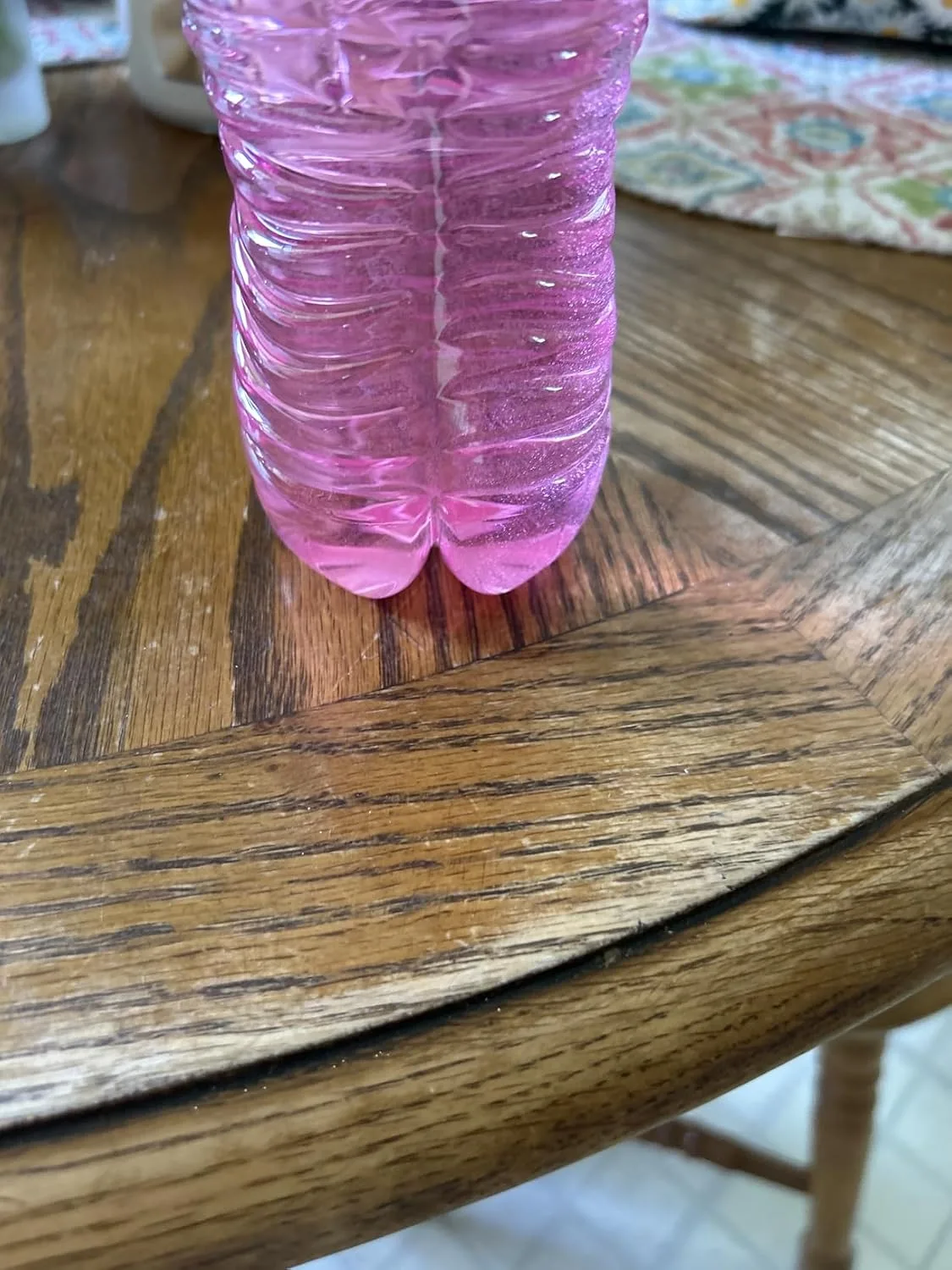 Customer photo of water bottle filled with water showing hydration tracking