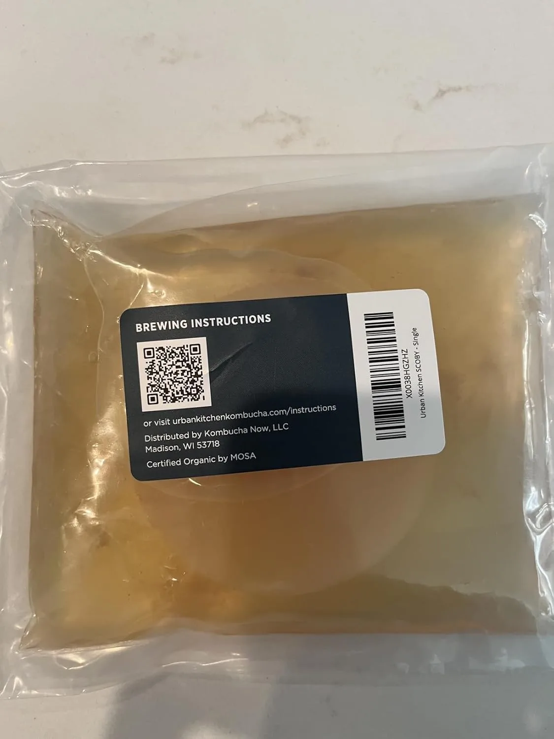 Customer review photo for I Brewed My Own Kombucha With This Starter Kit and Never Bought Store-Bought Again