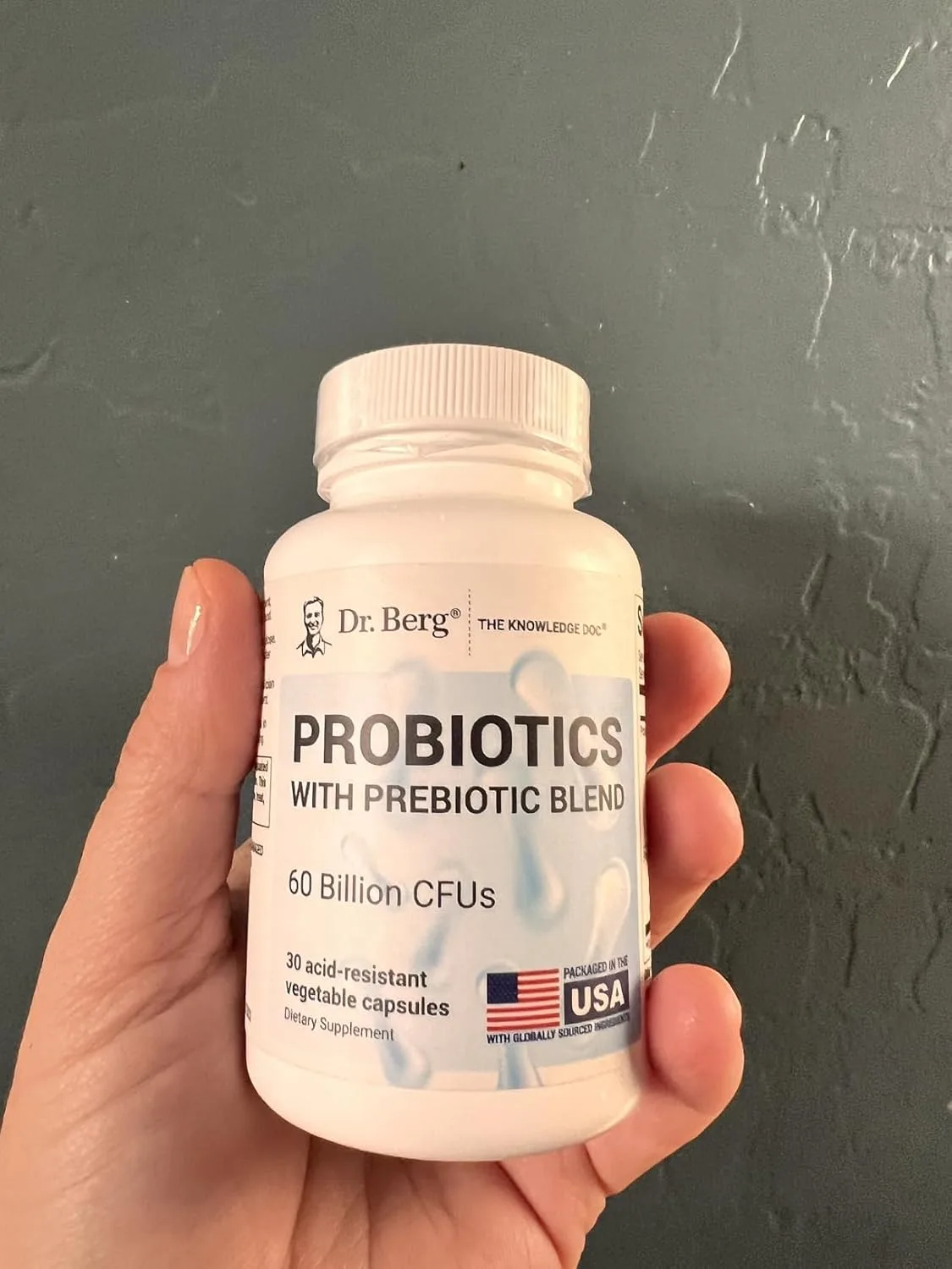 Customer photo of gut microbiome test kit components and instructions laid out