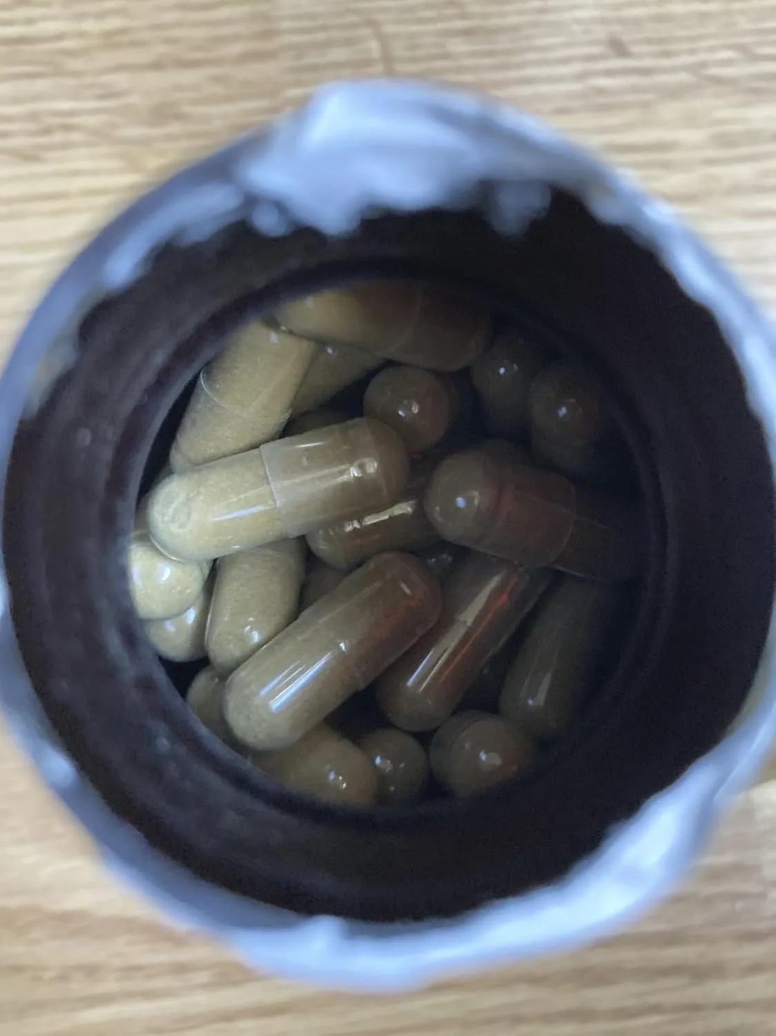Customer photo of bile support supplement bottle with supplement facts label visible