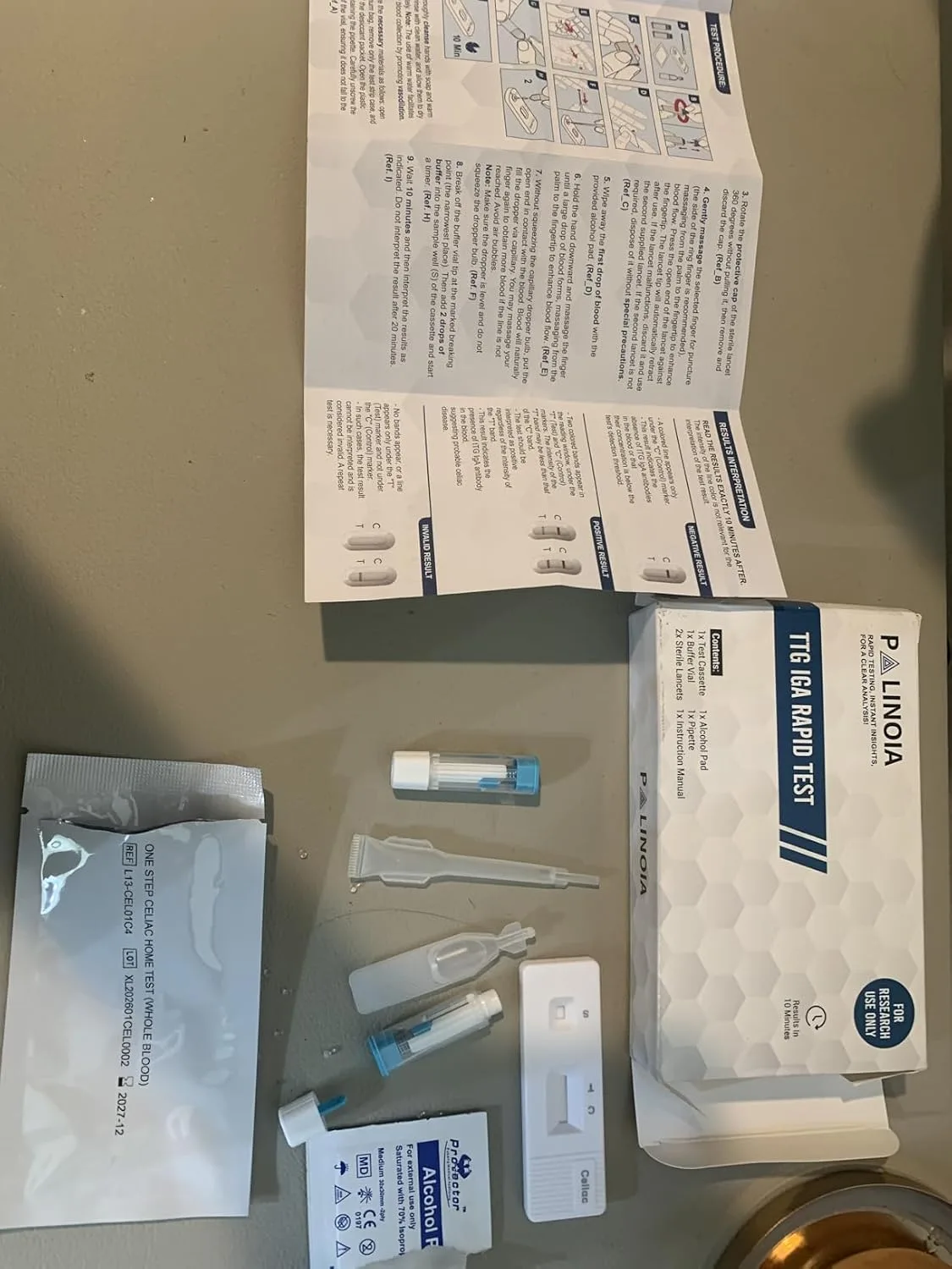 Customer photo of gluten-free product packaging showing ingredient label clearly