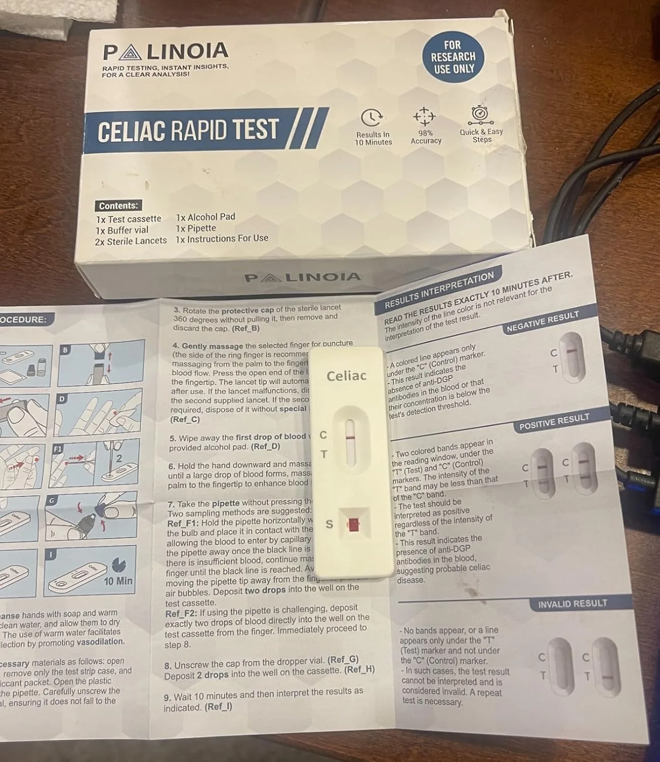 Customer photo of gluten-free product packaging showing ingredient label and nutritional information
