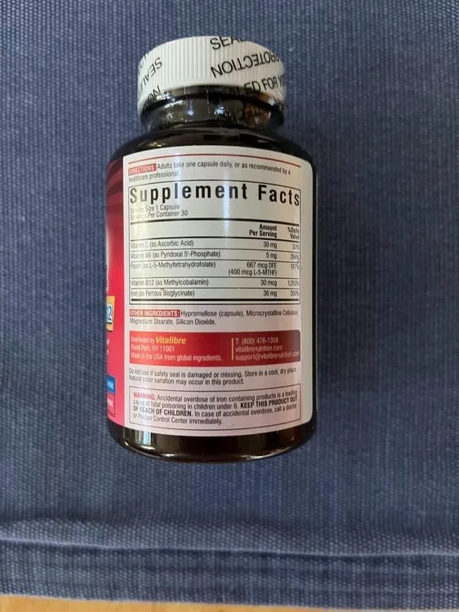 Customer photo of supplement bottle and daily vitamin packets for gluten-free nutrition